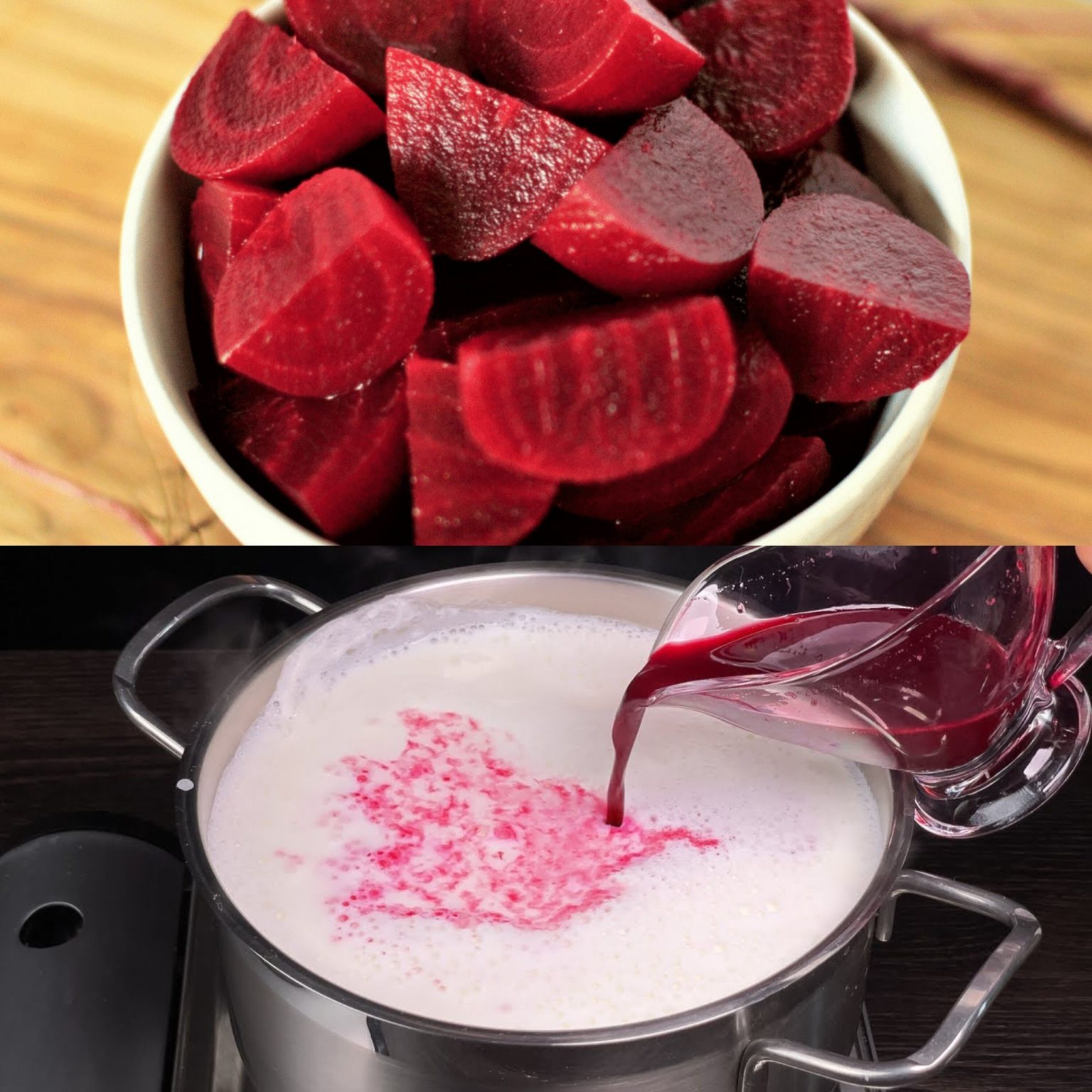 Una semplice delizia: magia di barbabietola, latte e limone