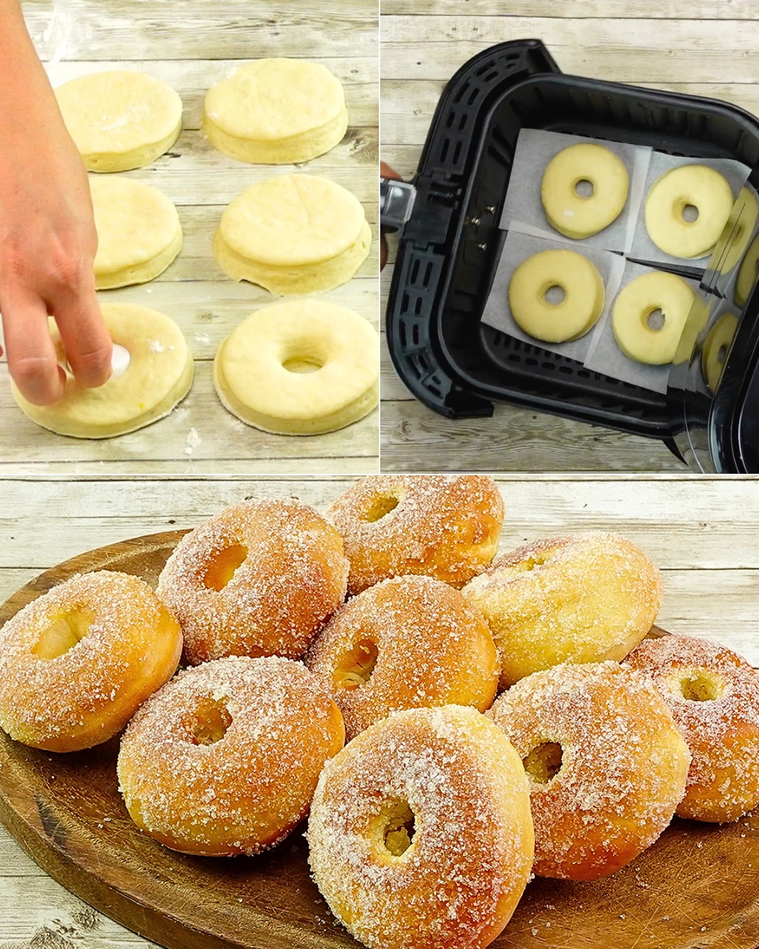 Graffe in friggitrice ad aria: la ricetta delle ciambelle veloci cotte senza olio