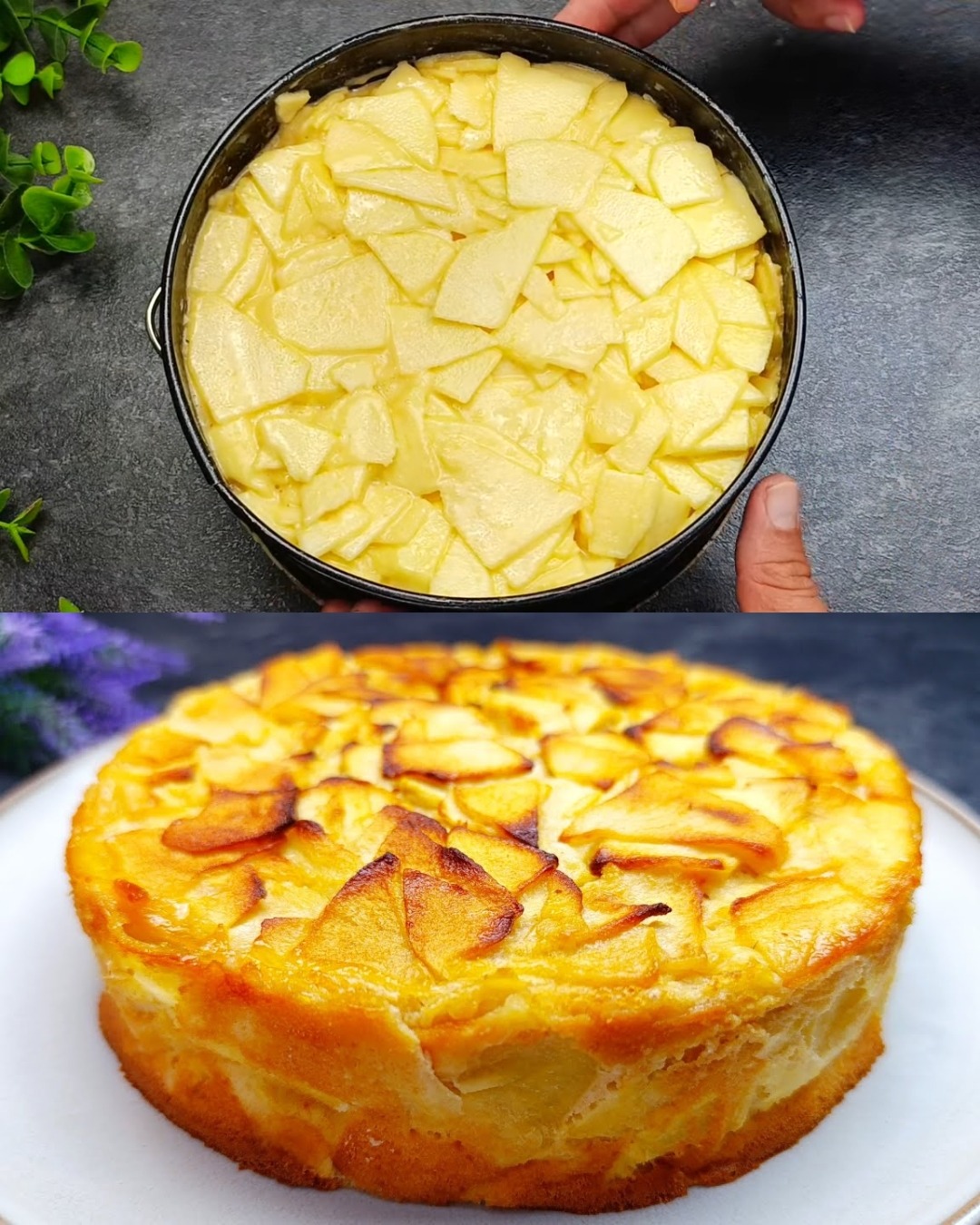 Torta di mele e burro di arachidi ipocalorica
