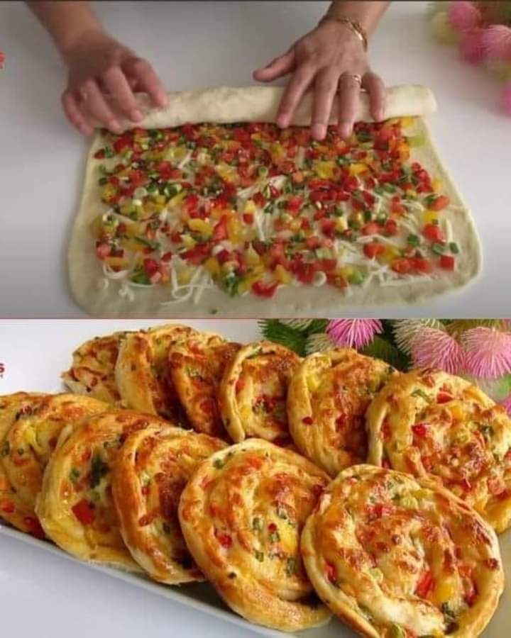 Deliziosi dolcetti a base di pasta ripiena di verdure!