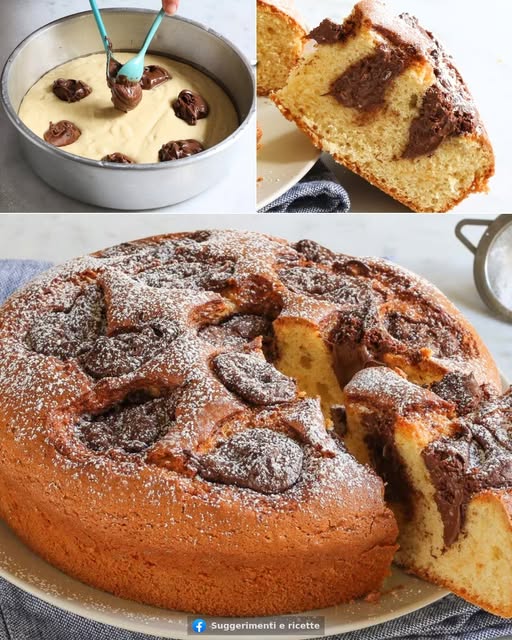 Torta Yogurt e Crema di Nocciole