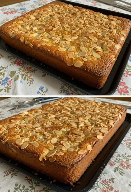 Torta alle mandorle soffice e croccante