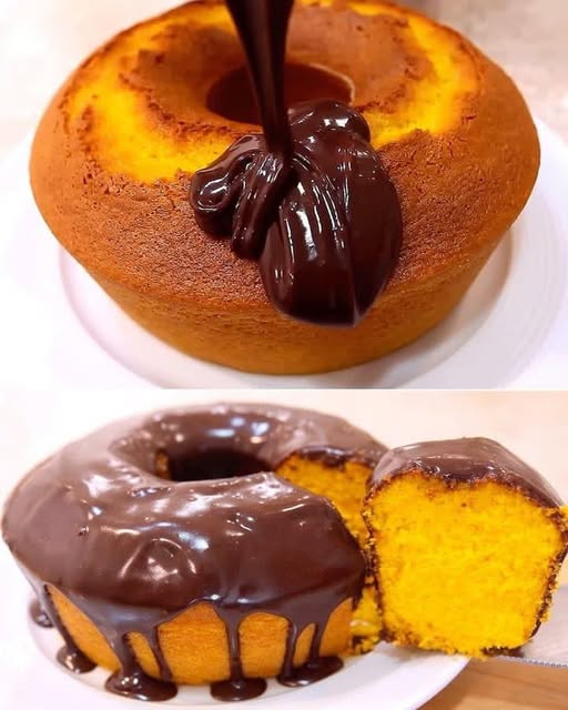 RECETA DE BIZCOCHO DE ZANAHORIA CUBIERTO DE CHOCOLATE