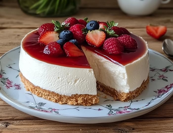 Cheesecake Fredda ai Lamponi