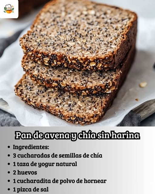 Pan de avena y chía sin harina