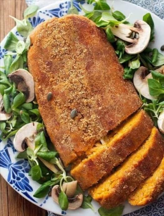 Polpettone di Zucca Semplice, Light al Forno! Una Ricetta Vegetariana Deliziosa