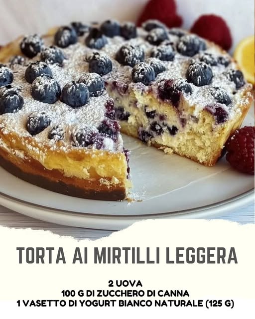 Torta ai Mirtilli Leggera
