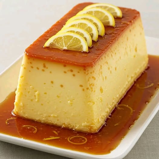 Flan al limone