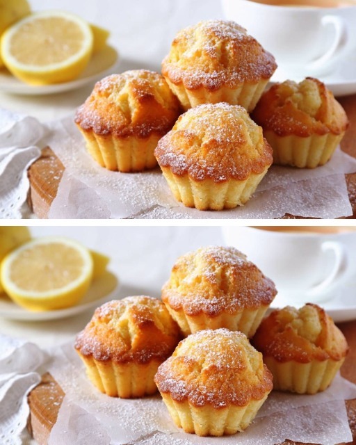 Ricetta dei muffin al limone, alti e soffici!