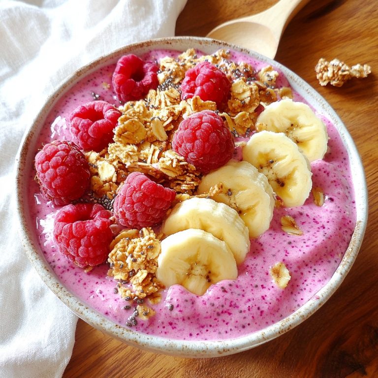 💖 Frullato di lamponi, banana e granola
