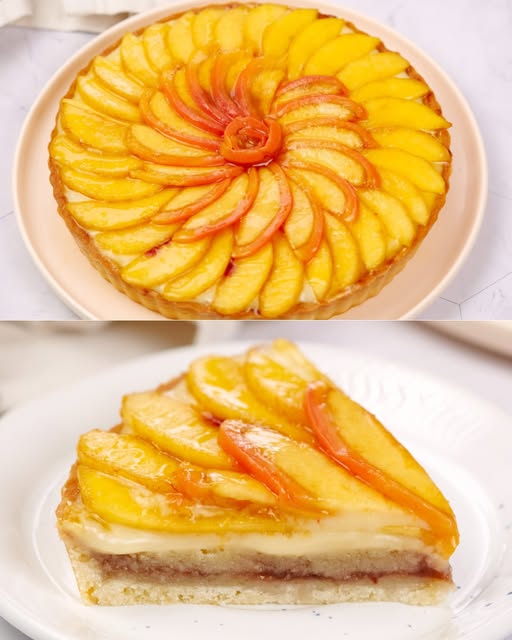 Crostata di pesche: la ricetta del dessert delizioso con crema di mandorle