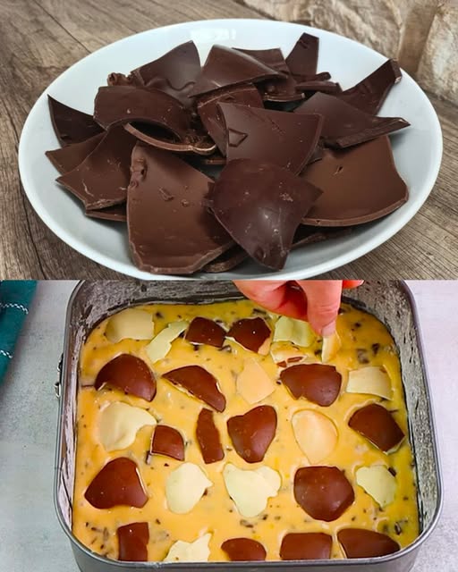 Torta soffice senza burro con il cioccolato avanzato dalle uova di Pasqua