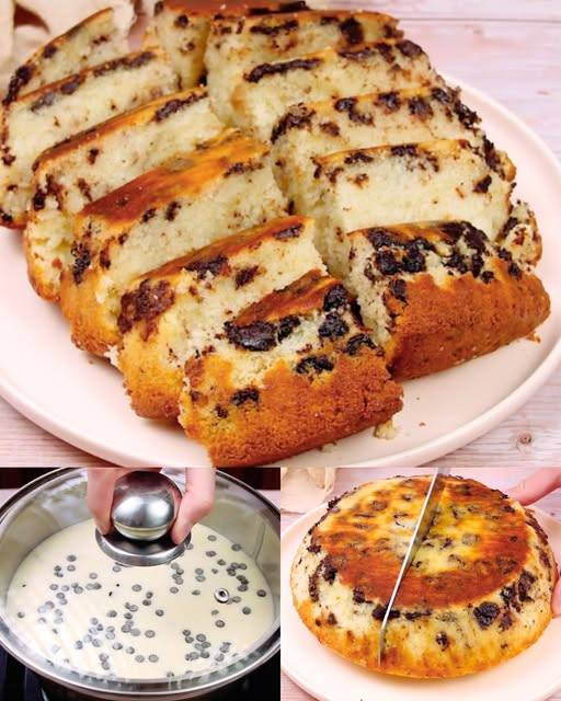 Torta Rava con gocce di cioccolato: soffice, profumata e buonissima!