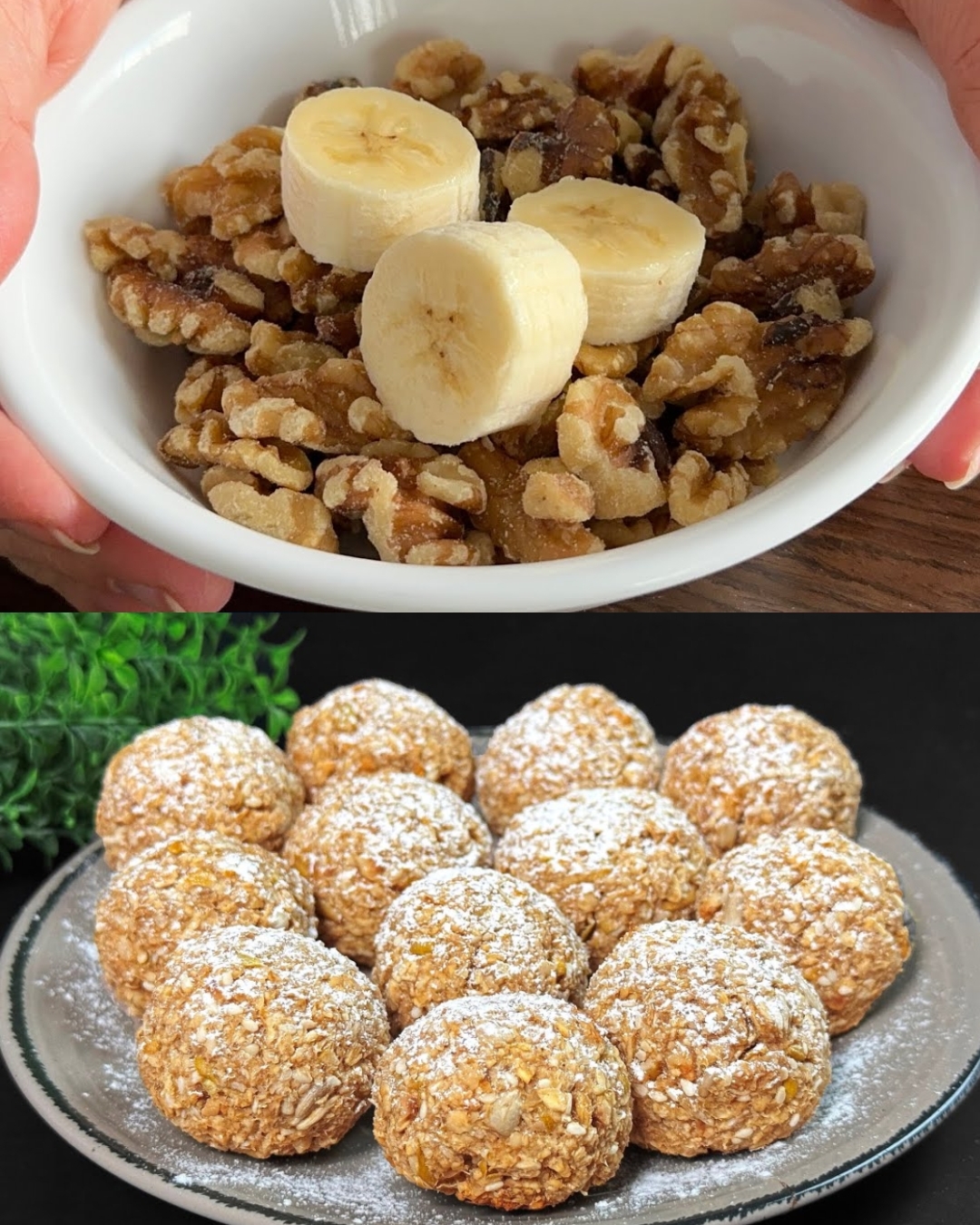 Fiocchi d’avena al forno con noci, semi e frutta