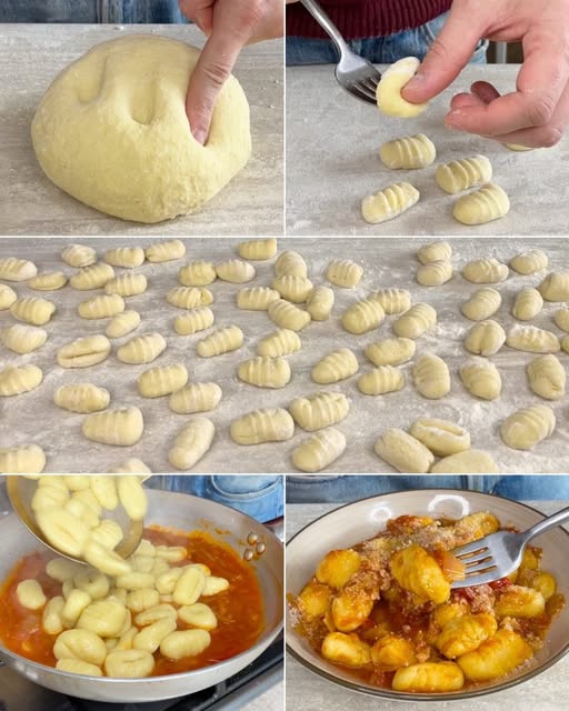 Gli gnocchi di patate sono un piatto della tradizione italiana, morbido e delizioso,