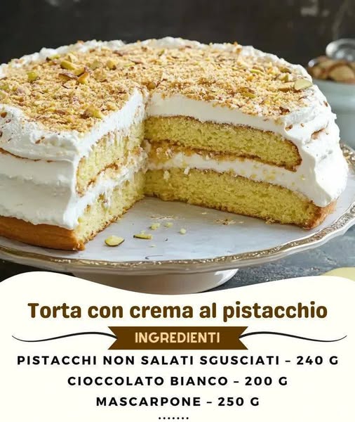 🍰 Torta alla Crema di Pistacchio
