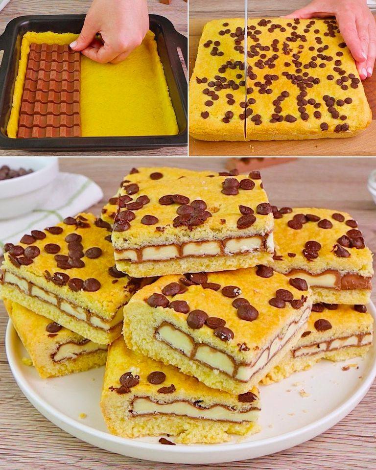 Torta con tavoletta di cioccolato