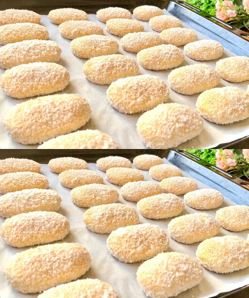 Senza burro! I famosi biscotti si sciolgono in bocca. Buono con pochi ingredienti.🍪✨