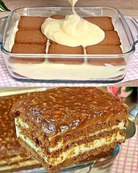 TORTA CON BISCOTTI SENZA COTTURA
