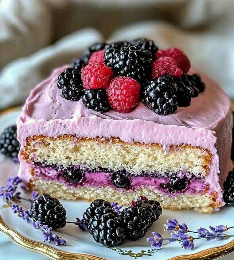 🍇💜 Torta di more e lavanda 💜🍇