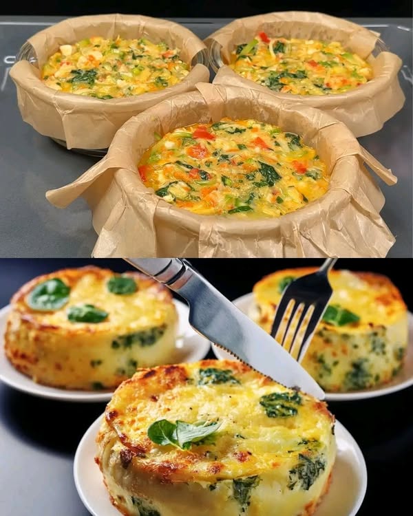 Quiche di verdure al forno con formaggio