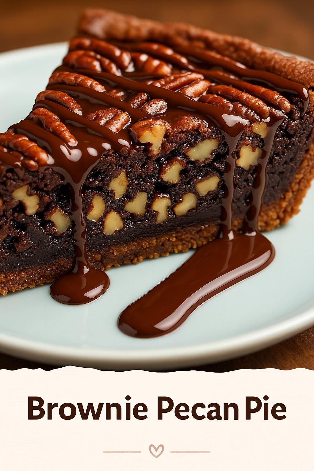 Torta Brownie alle Noci Pecan