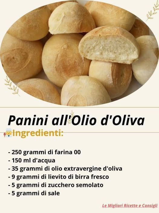 🌟 Panini all’Olio d’Oliva🌟