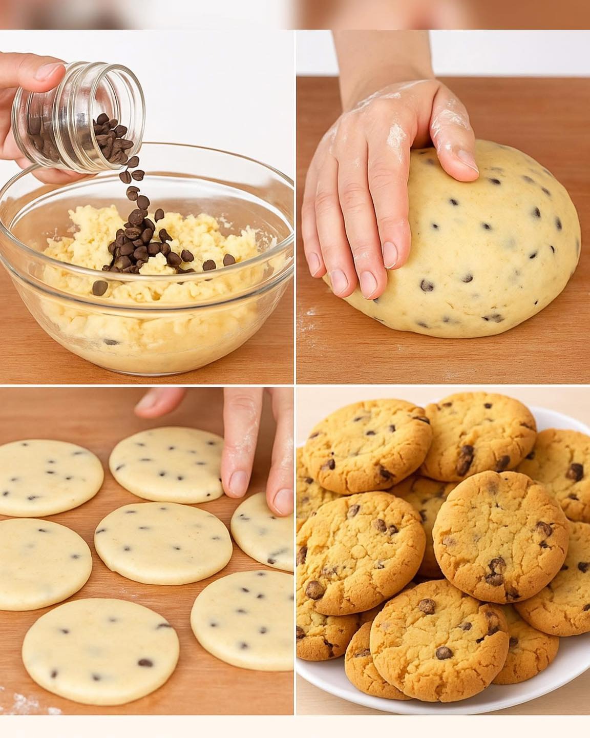 Biscotti con gocce di cioccolato (facili e deliziosi)