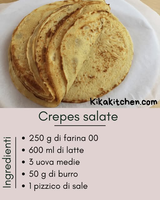 Deliziose crepes salate: la ricetta base da personalizzare a piacere!