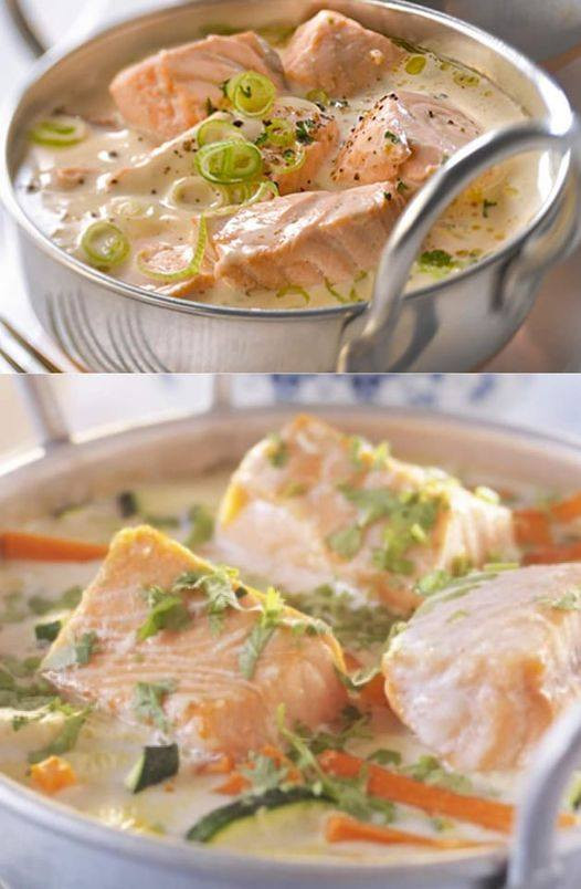 Blanquette di salmone succulento