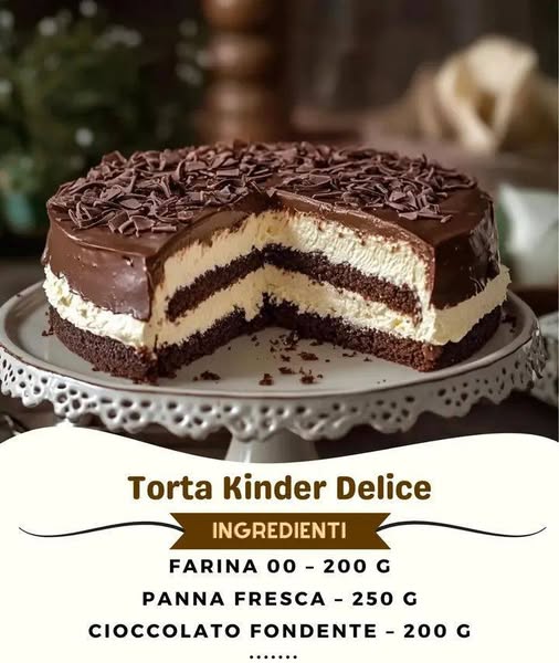 Torta Kinder Delice: il dolce irresistibile che conquista tutti