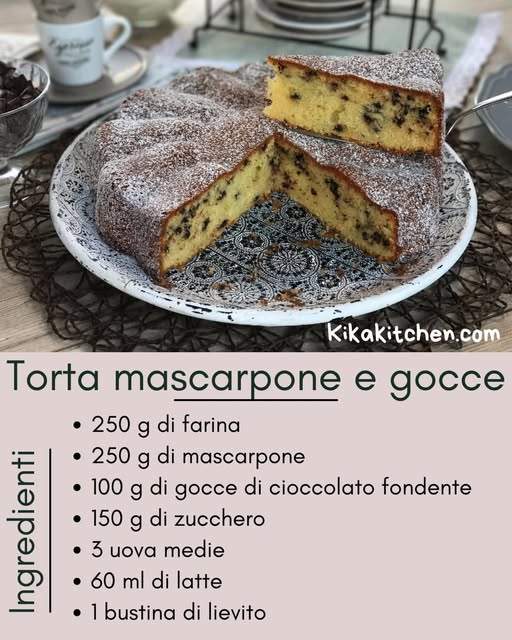 Deliziosa torta stracciatella con gocce di cioccolato da leccarsi i baffi!
