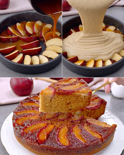 Torta di mele rovesciata