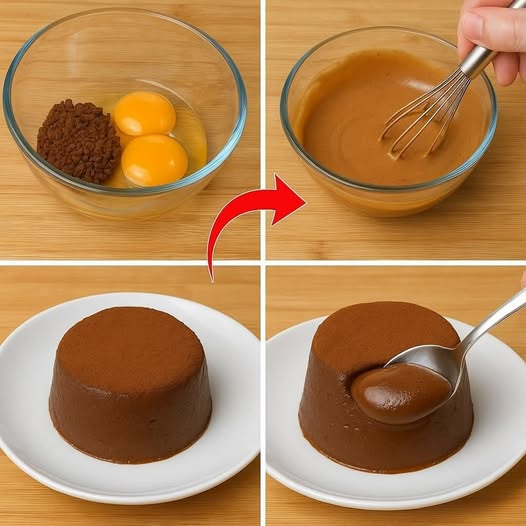 Mescola 2 uova con il caffè! Rimarrai sorpreso! In 10 minuti! Dolce senza forno, senza farina.