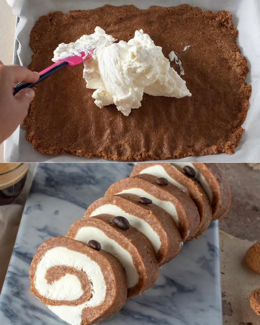Rotolo al caffè e amaretti: la ricetta dell’irresistibile dessert senza cottura