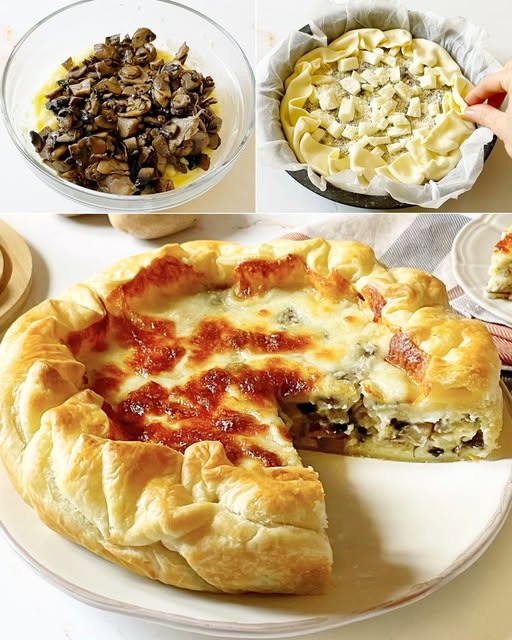 Torta Salata Funghi e Patate: Ricetta Rustica e Gustosa