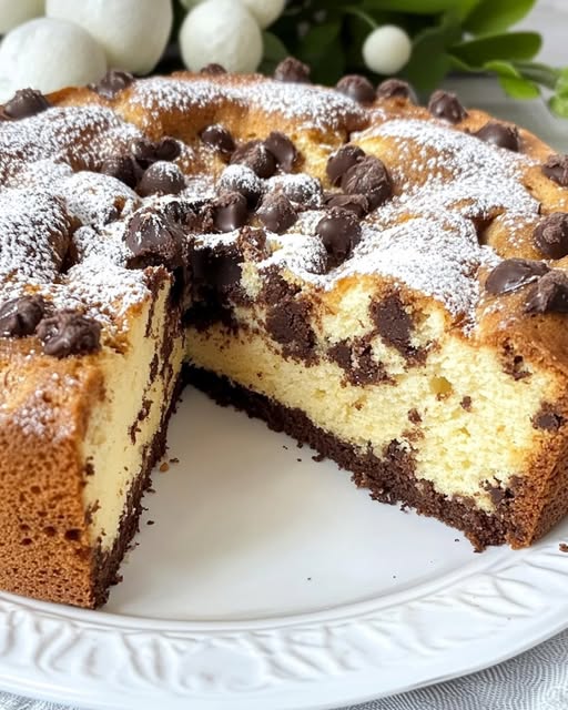 Torta Soffice alle Gocce di Cioccolato