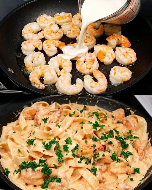 PASTA CON GAMBERETTI 😋