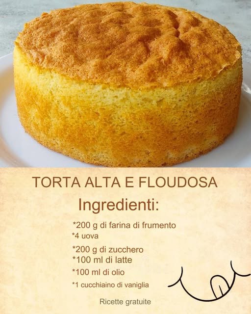 TORTA ALTA E FLOSSA 😋