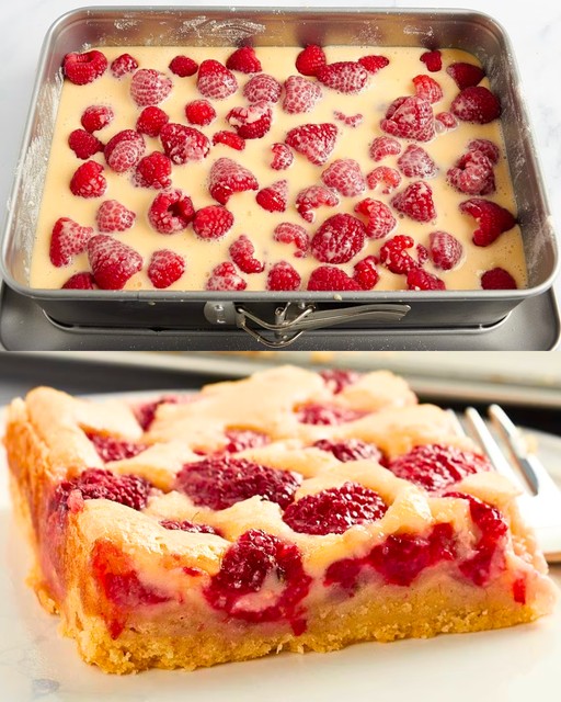 Raspberry Custard Kuchen: tradizionale e gustosa ricetta tedesca